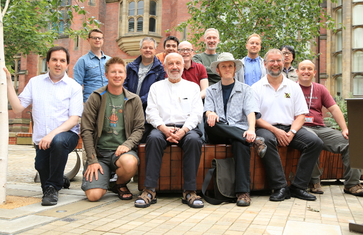 Front row: Ken Pierce, Kenneth Lausdahl, Cliff Jones, Joey Coleman, Peter Gorm Larsen, Carl Gamble; Back row: Mark Jackson, Marcel Verhoef, Luis Couto, John Fitzgerald, Nick Battle, Peter Joergensen, Hiroshi Ishikawa