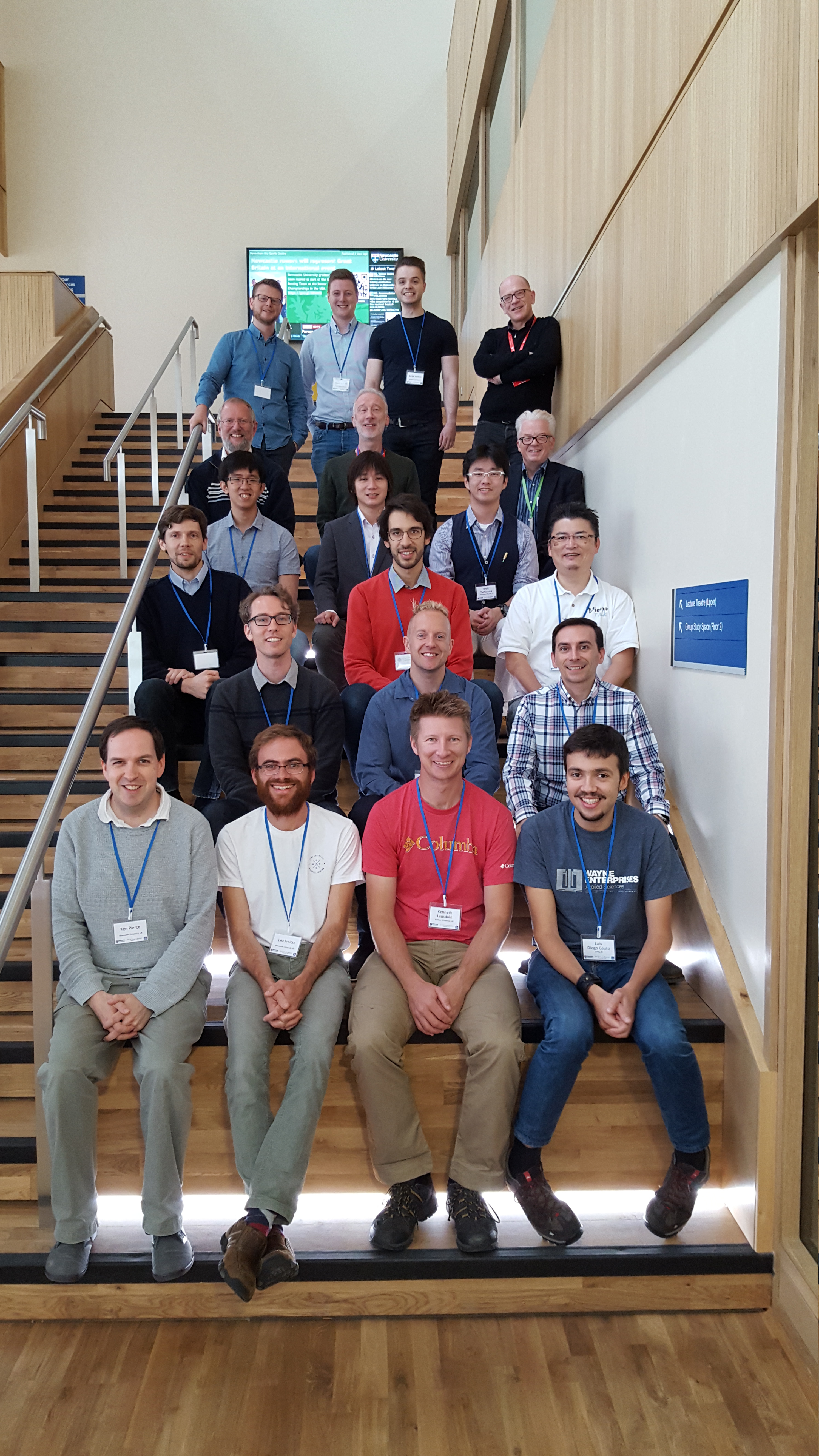 Front row (left to right): Ken Pierce, Leo Freitas, Kenneth Lausdahl, Luis Diogo Cuoto; second row: Carl Schultz, Peter Würtz Vinther Tran-Jørgensen,Sergio Feo-Arenis; third row: Andres Toom, Tammaso Fabbri, Tomohiro Oda; fourth row: Hansen Salim, Tomoyuki Myojin, Hiroki Tachiyama; fifth row: Peter Gorm Larsen, Nick Battle, Graeme Young; back row: Martin Mansfield, Mark Jackson, Richie Jenkins, John Fitzgerald