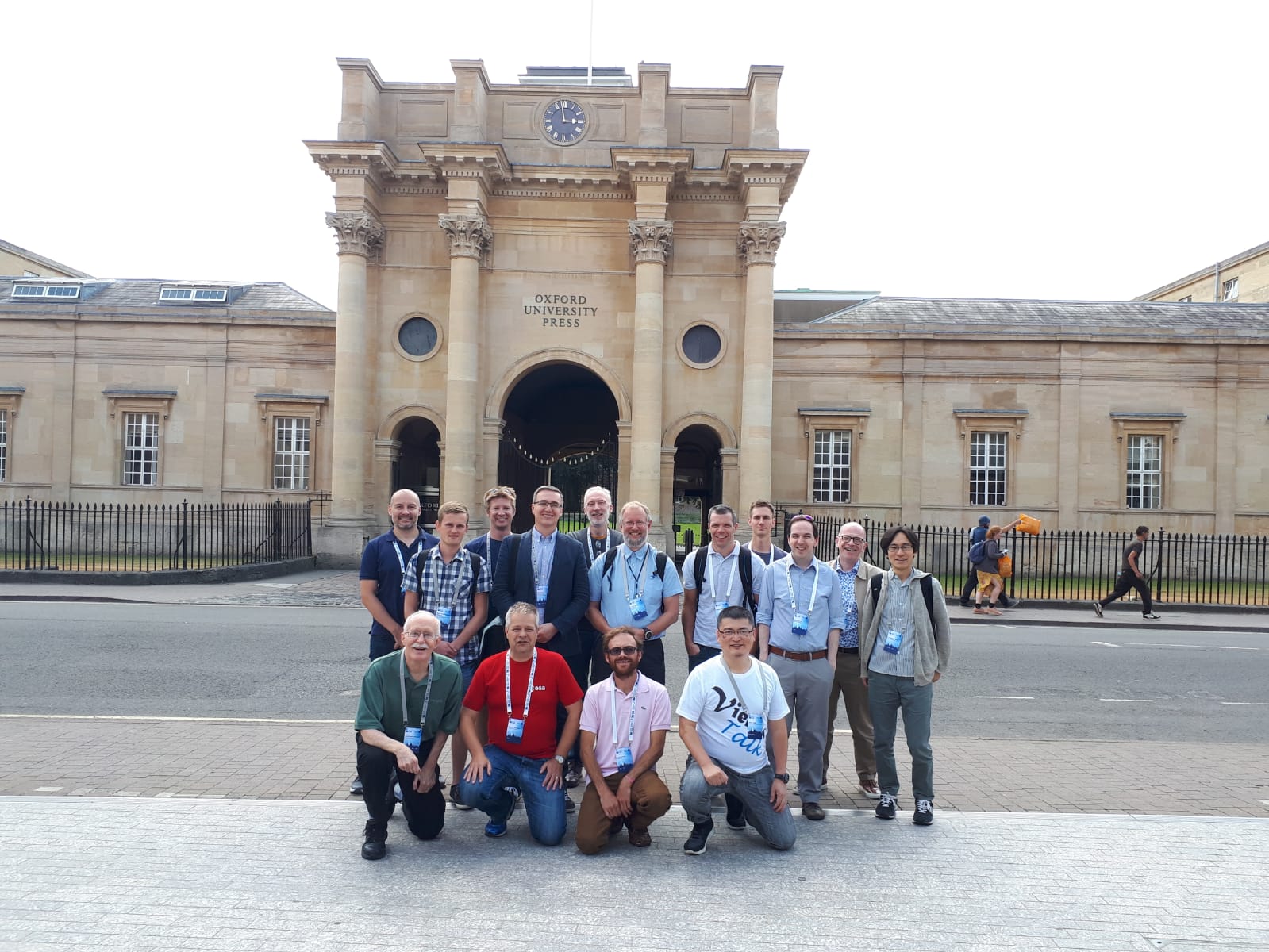 Back row (left to right): John Mace, René S. Nilsson, Kenneth Lausdahl, Bernhard Aichernig, Nick Battle, Peter Gorm Larsen, Simon Fraser, Casper Thule, Ken Pierce, John Fitzgerald, Fuyuki Ishikawa; front row: Randolph D. Johnson, Marcel Verhoef, Leo Freitas, Tomohiro Oda